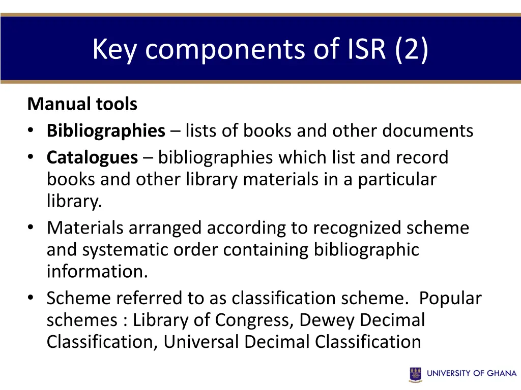 key components of isr 2