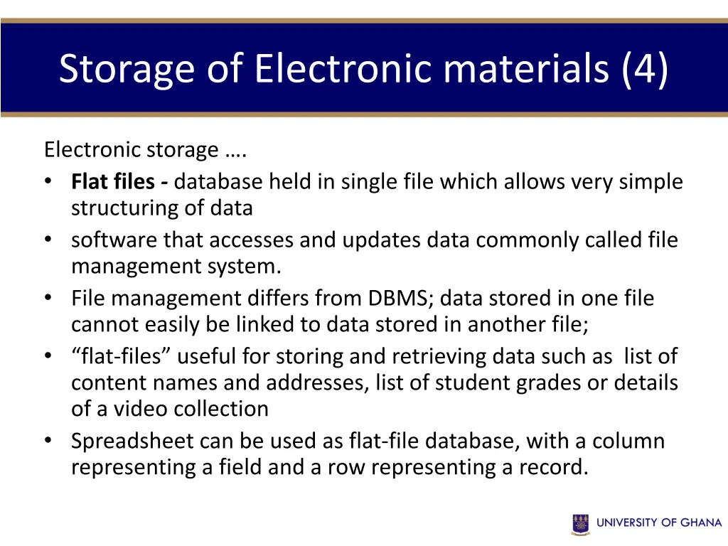 storage of electronic materials 4