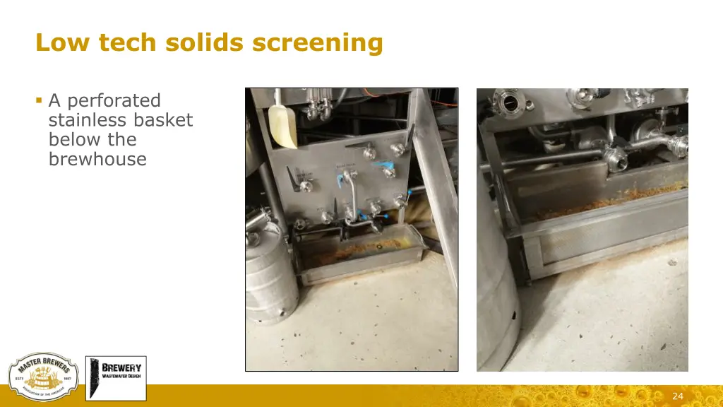 low tech solids screening