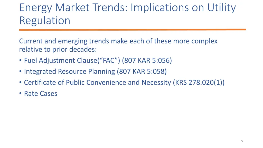 energy market trends implications on utility