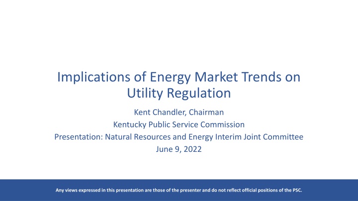 implications of energy market trends on utility