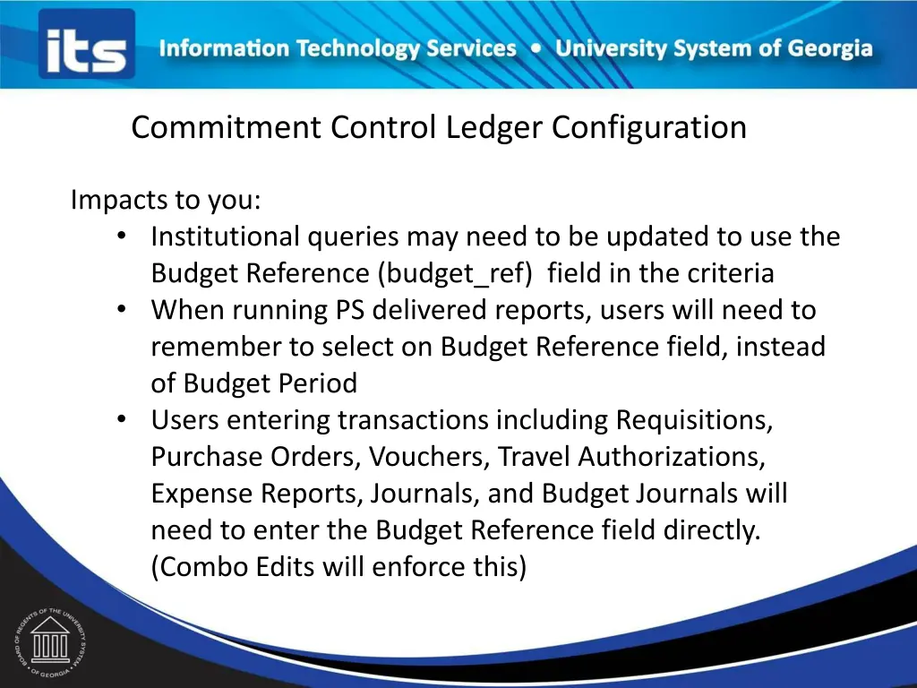 commitment control ledger configuration 2