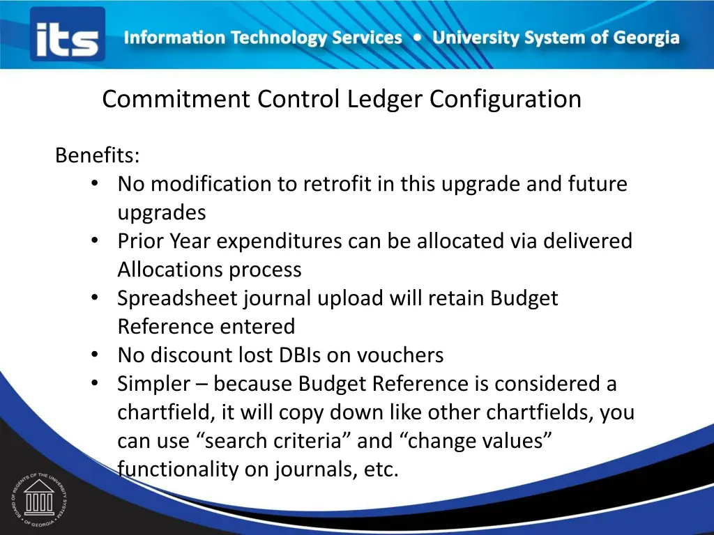 commitment control ledger configuration 3