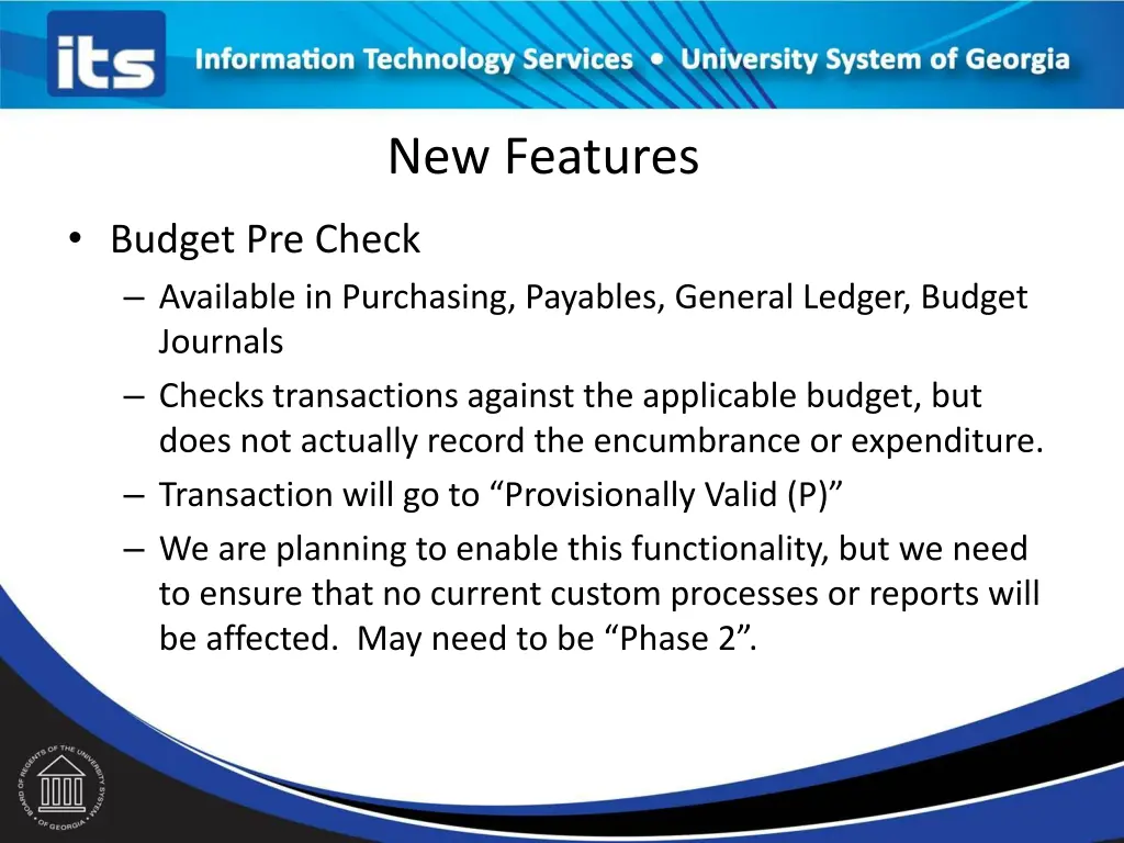 new features