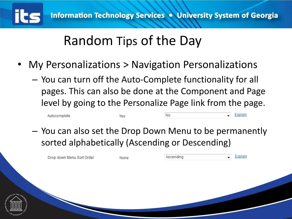 random tips of the day