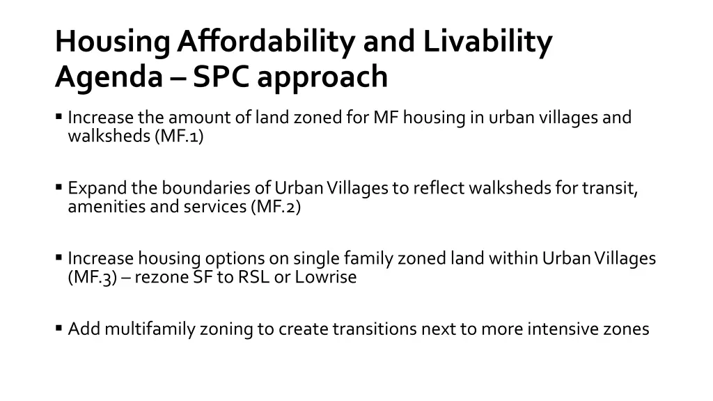 housing affordability and livability agenda 1