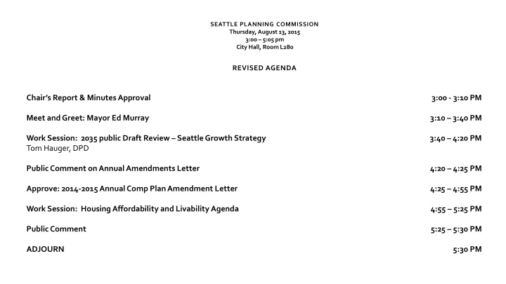 seattle planning commission thursday august