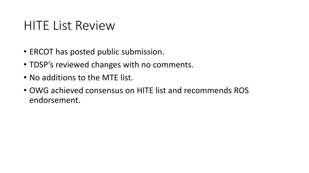 hite list review