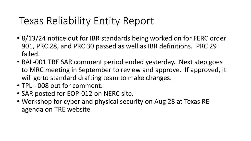 texas reliability entity report