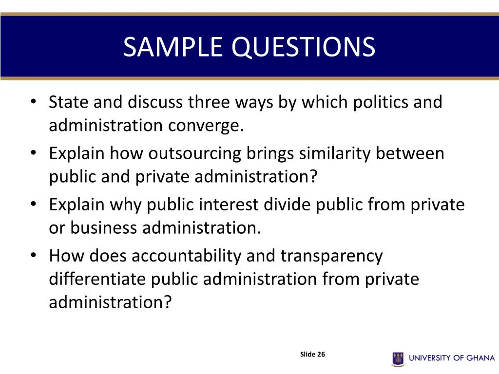 sample questions