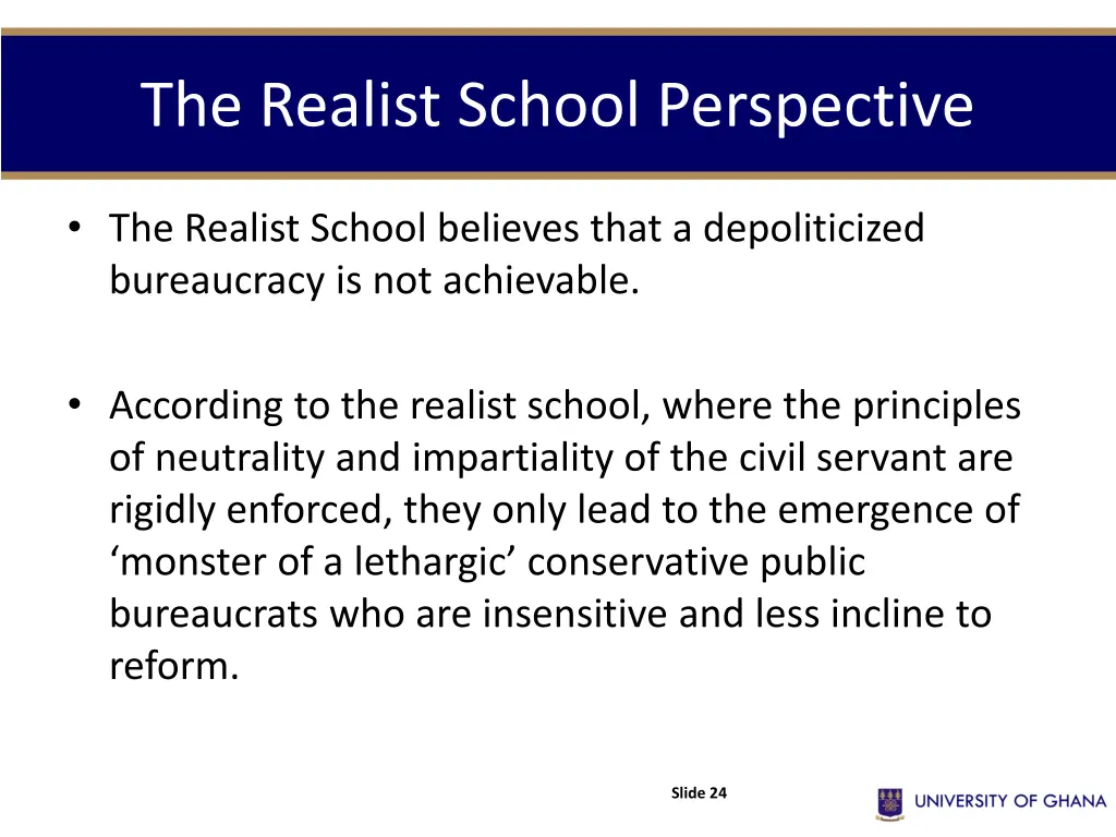 the realist school perspective