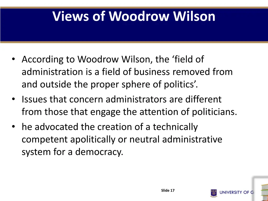 views of woodrow wilson
