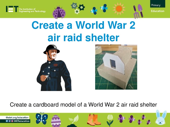 create a world war 2 air raid shelter
