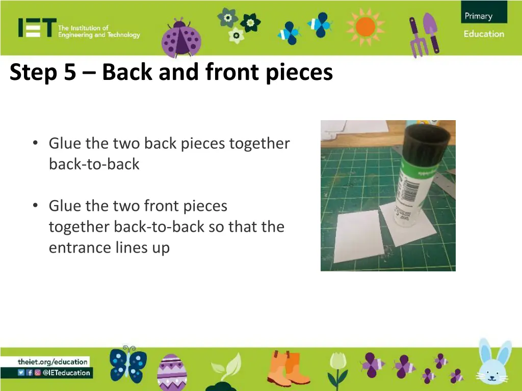 step 5 back and front pieces