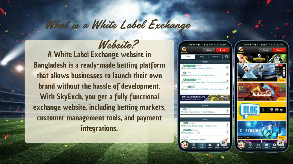 a white label exchange website in bangladesh
