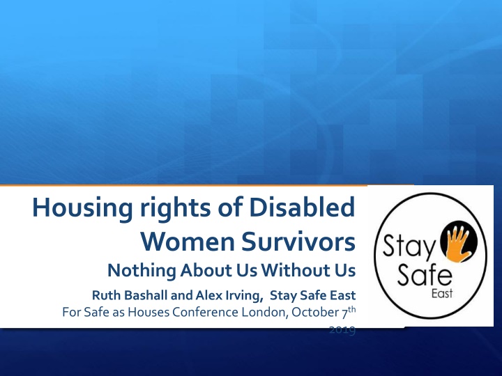 housing rights of disabled women survivors