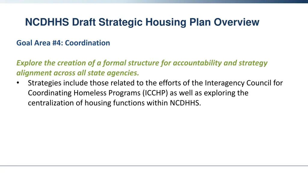 ncdhhs draft strategic housing plan overview 3