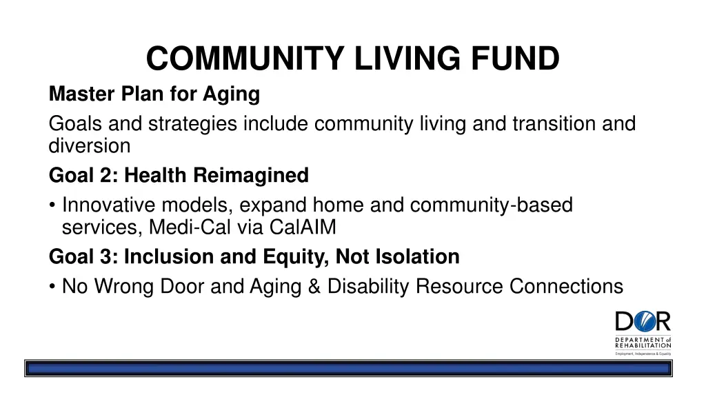 community living fund 1