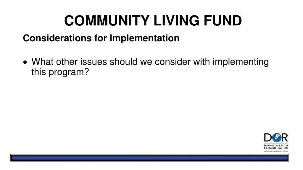 community living fund considerations 5