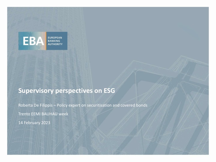 supervisory perspectives on esg