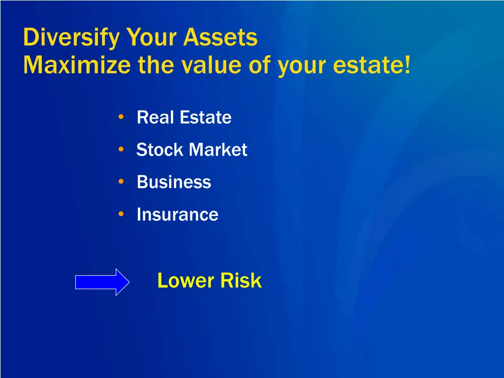 diversify your assets maximize the value of your