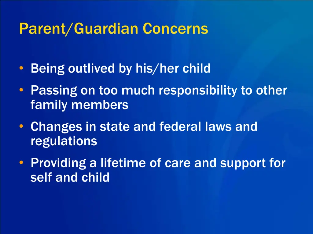 parent guardian concerns