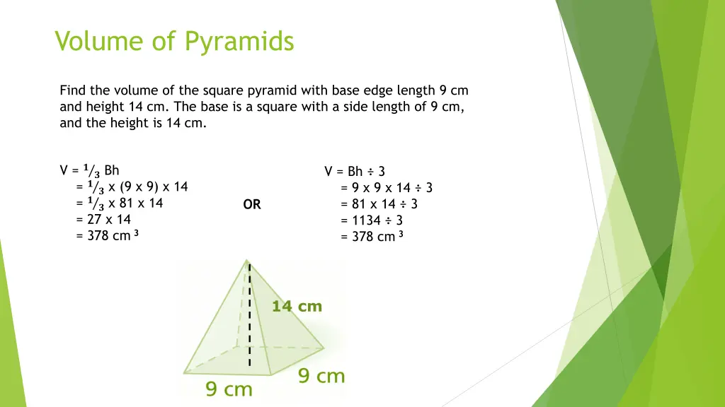 volume of pyramids 1