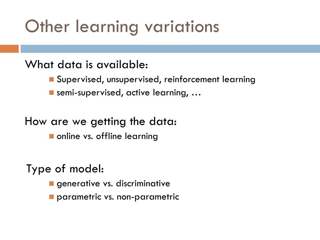 other learning variations