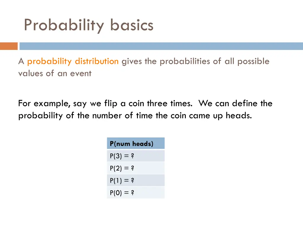 probability basics