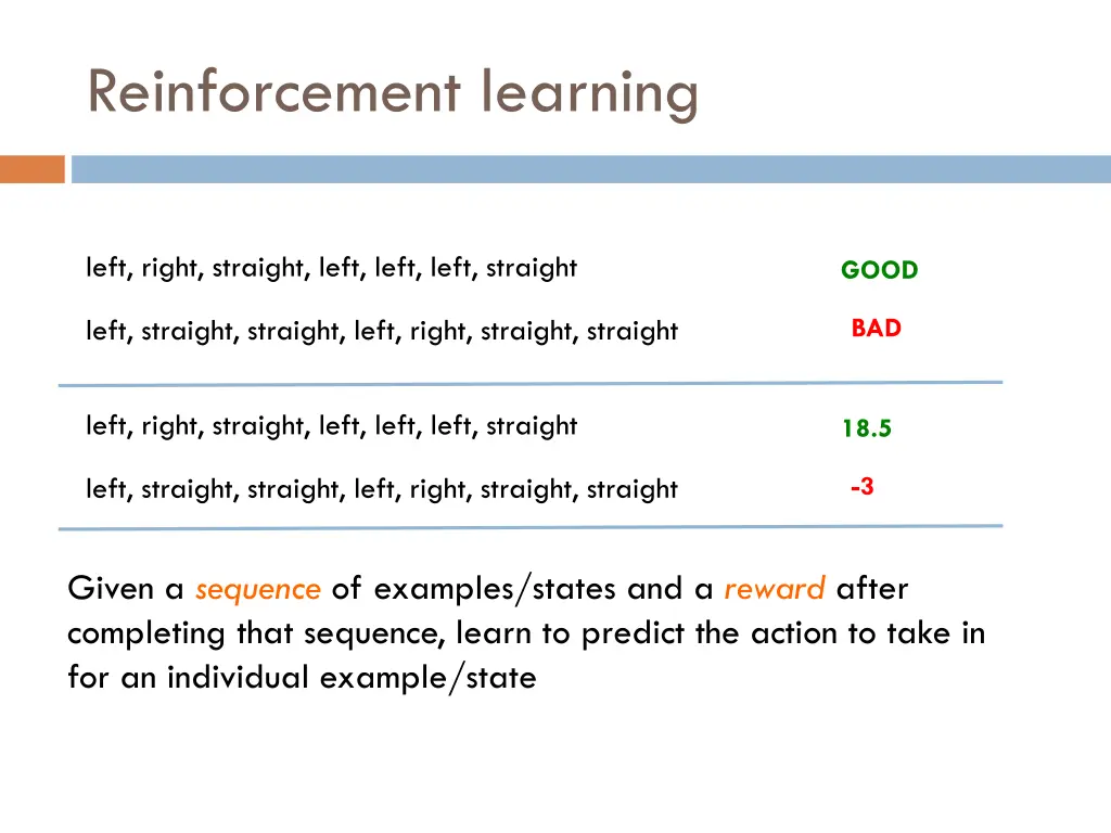 reinforcement learning