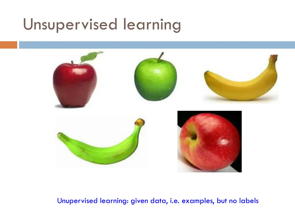 unsupervised learning