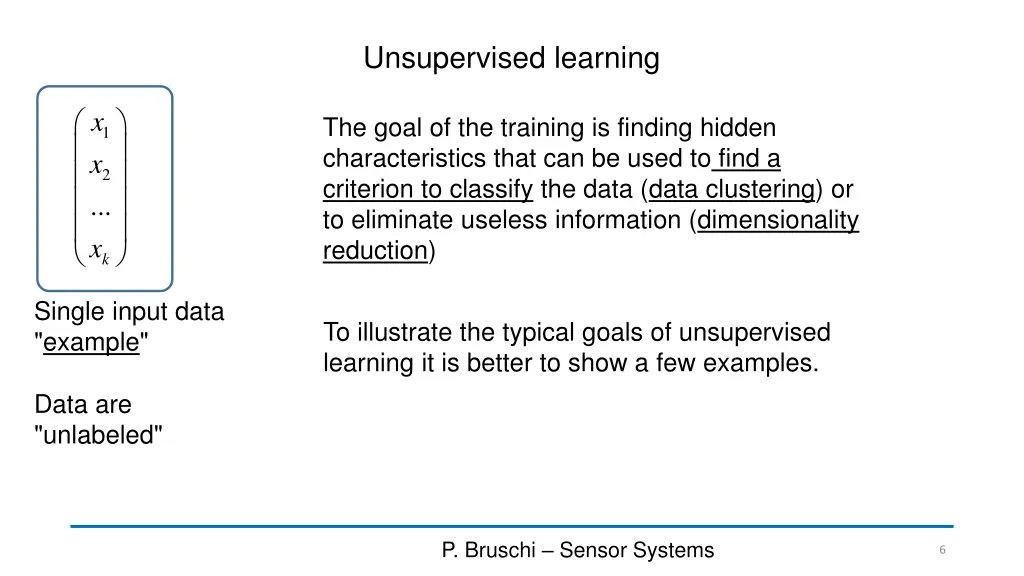unsupervised learning
