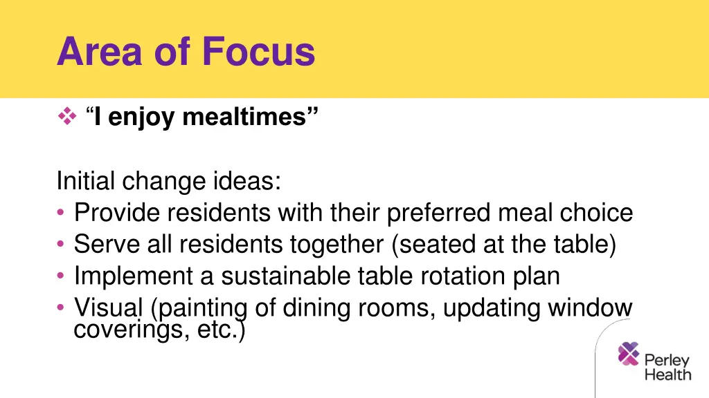 area of focus