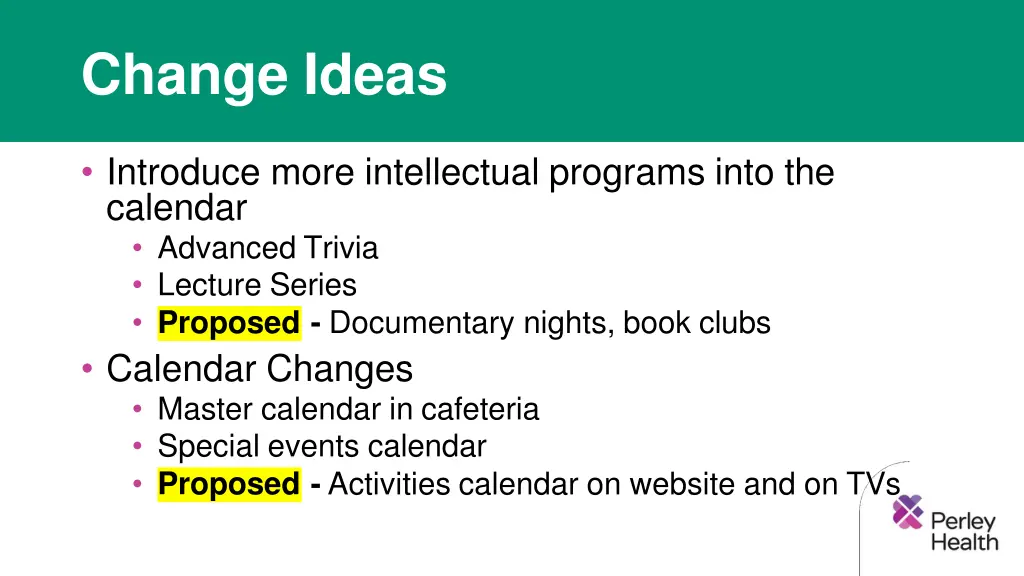 change ideas