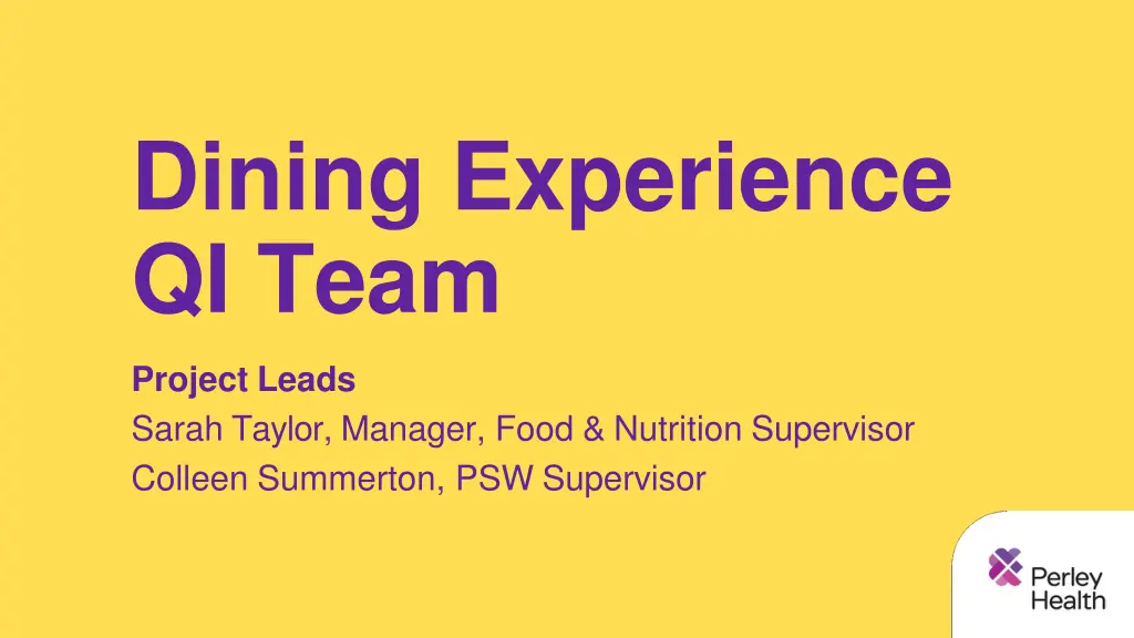 dining experience qi team