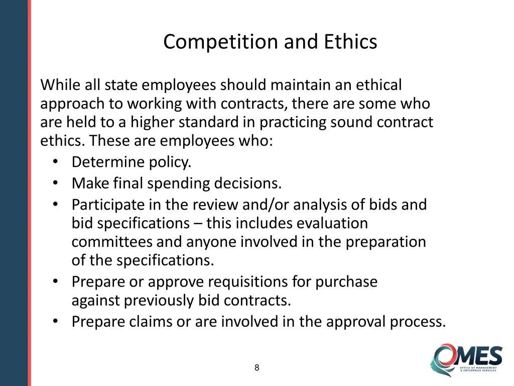 competition and ethics