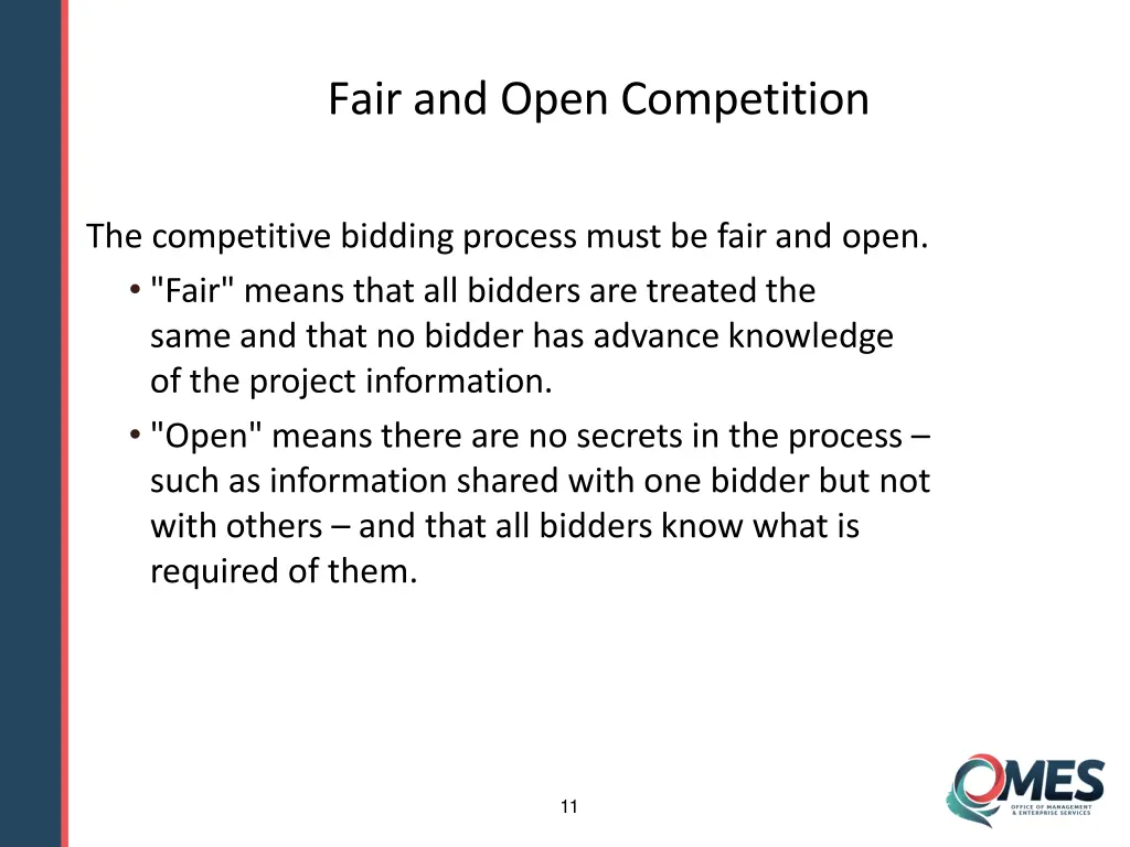 fair and open competition 1