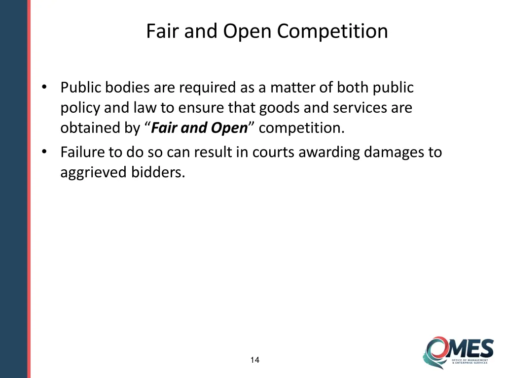 fair and open competition 3