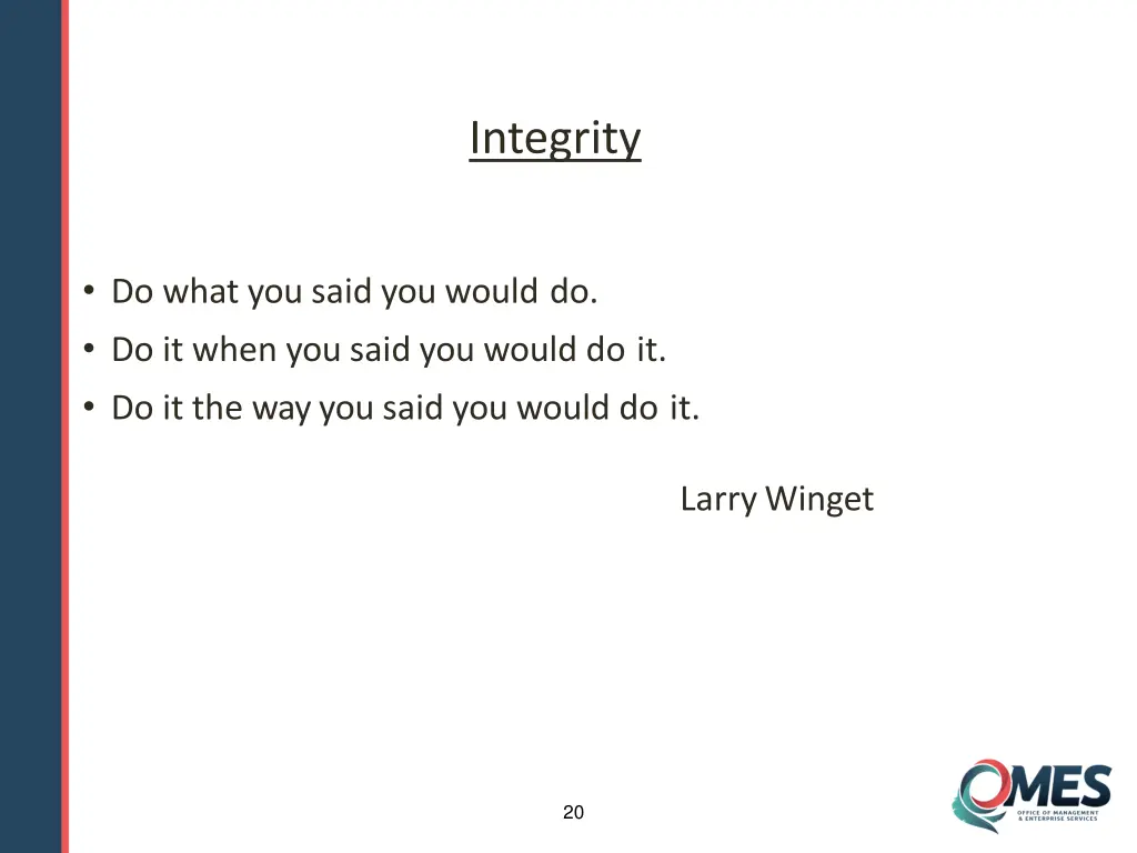 integrity