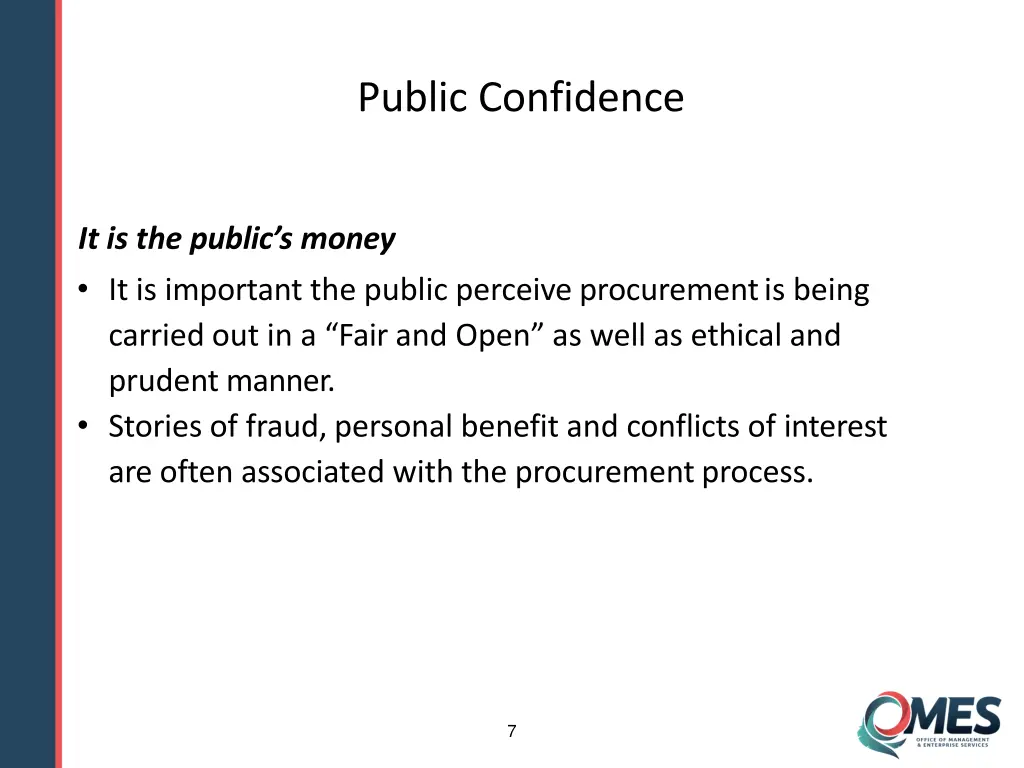 public confidence