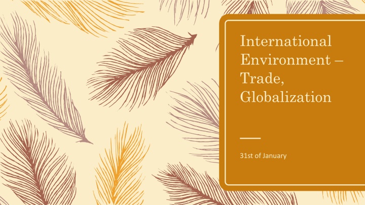 international environment trade globalization