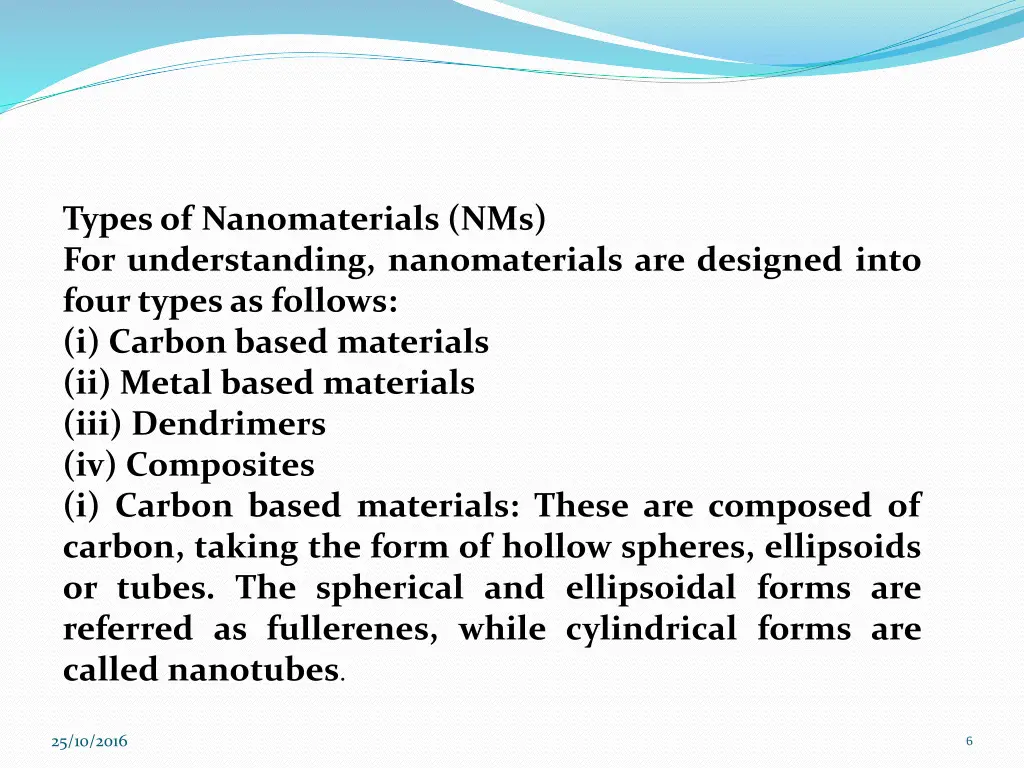 typesof nanomaterials nms for understanding