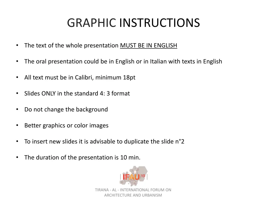 graphic instructions