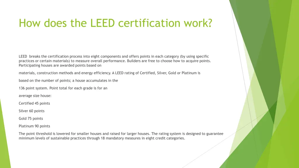 how does the leed certification work