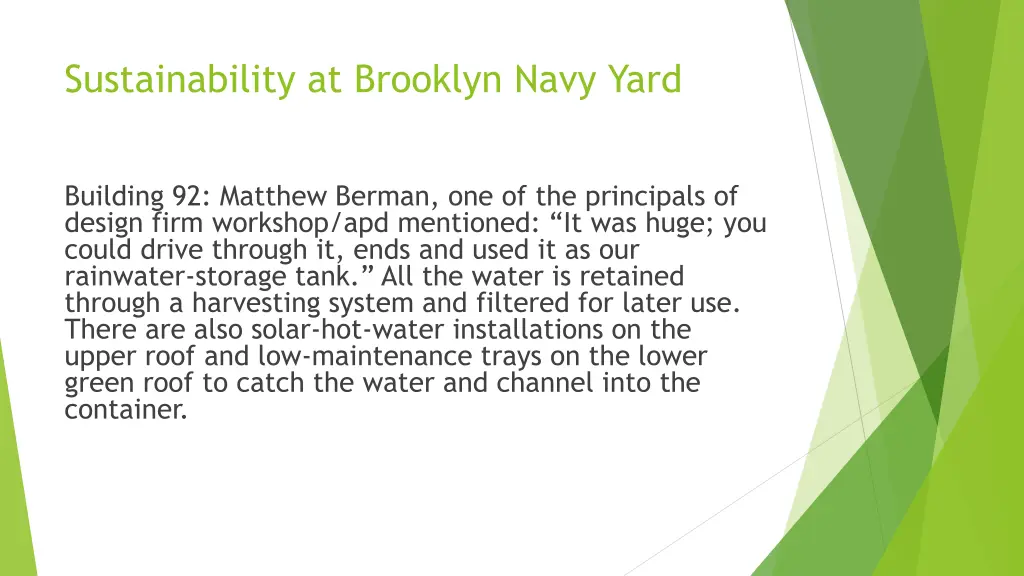 sustainability at brooklyn navy yard