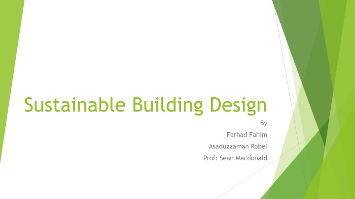 sustainable building design