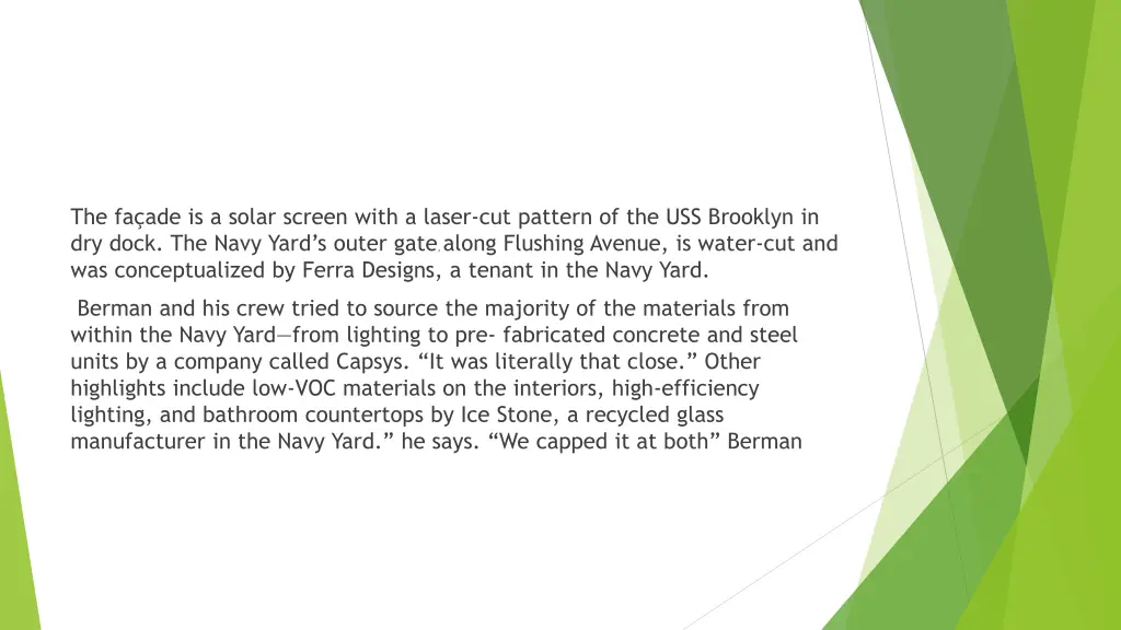 the fa ade is a solar screen with a laser