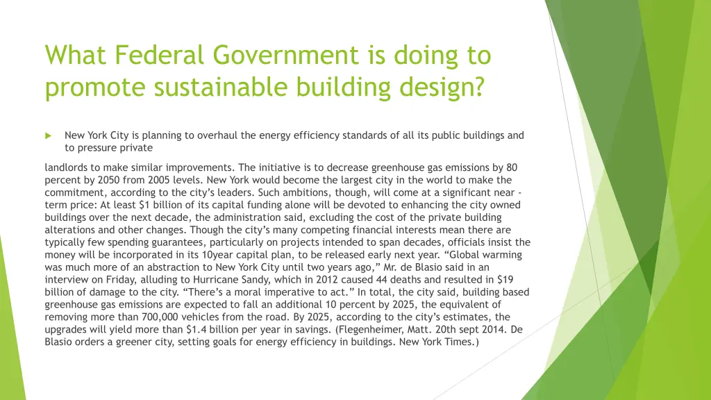what federal government is doing to promote