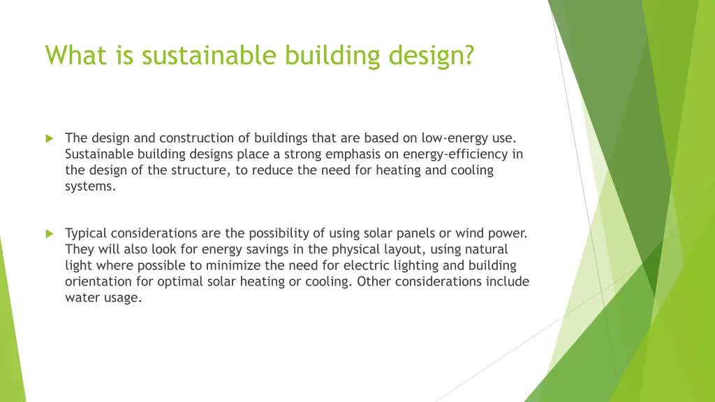 what is sustainable building design