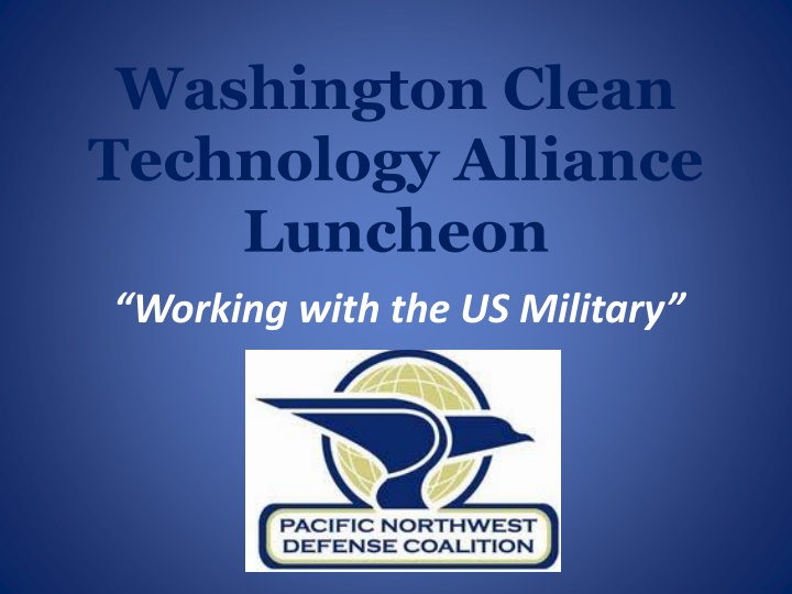 washington clean technology alliance luncheon